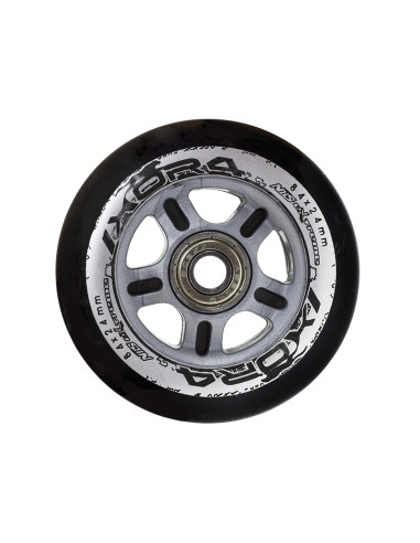 84x24 82A SCHWARZ (4 Stk.) + ABEC-9 CHROME (8 Stk.) SET NILS EXTREME