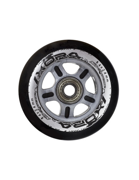 84x24 82A SCHWARZ (4 Stk.) + ABEC-9 CHROME (8 Stk.) SET NILS EXTREME