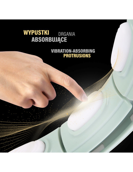 HULA-HOOP-REIFEN GREEN MIT MAGNETEN UND SCHWERKRAFTBALL + ZÄHLER HMS