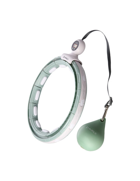 HULA-HOOP-REIFEN GREEN MIT MAGNETEN UND SCHWERKRAFTBALL + ZÄHLER HMS