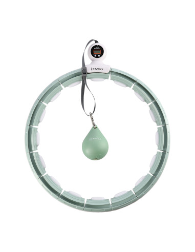 HULA-HOOP-REIFEN GREEN MIT MAGNETEN UND SCHWERKRAFTBALL + ZÄHLER HMS