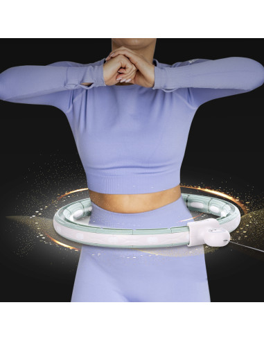 HULA-HOOP-REIFEN GREEN MIT MAGNETEN UND SCHWERKRAFTBALL + ZÄHLER HMS