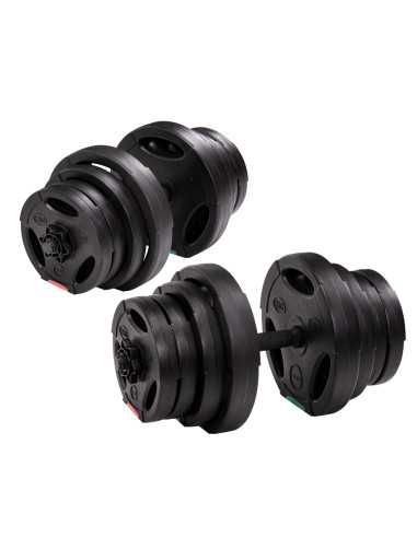 (2 TEILE) KURZHANTEL 40 KG HMS