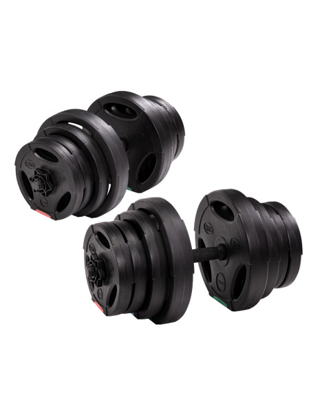 (2 TEILE) KURZHANTEL 40 KG HMS