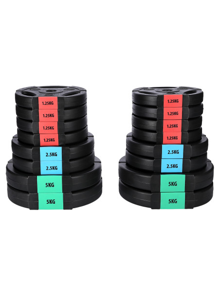 (2 TEILE) KURZHANTEL 40 KG HMS