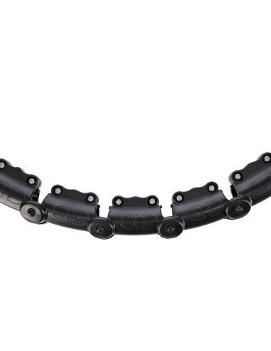 PLUS SIZE HULA-HOOP-REIFEN BLACK MIT MASSAGEPUNKTEN UND SCHWERKRAFTBALL HMS