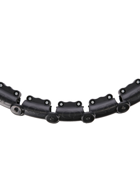 PLUS SIZE HULA-HOOP-REIFEN BLACK MIT MASSAGEPUNKTEN UND SCHWERKRAFTBALL HMS