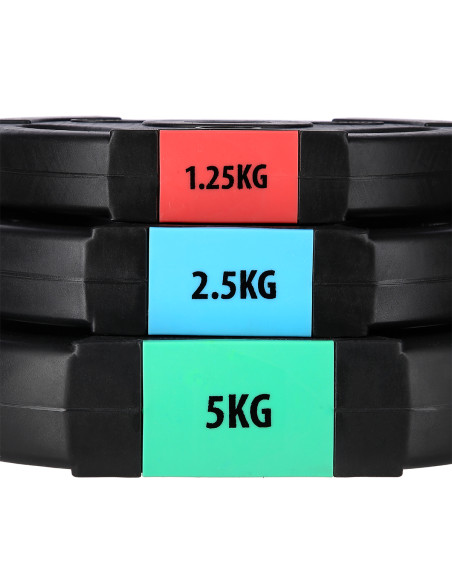 (2 TEILE) KURZHANTEL 40 KG HMS