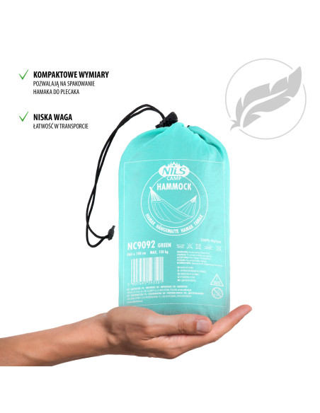 GRÜN HÄNGEMATTE TOURISMUS NILS CAMP