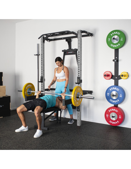 WALL RACK FÜR HEIMTRAINING SET SILVER HMS