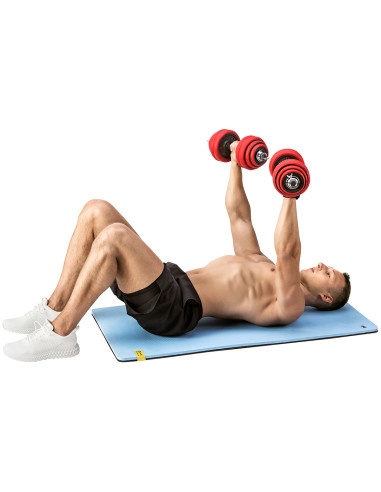 SET KURZHANTELN MIT GUMMIBESCHICHTUNG 30KG HMS