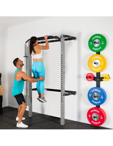 WALL RACK FÜR HEIMTRAINING SILVER HMS