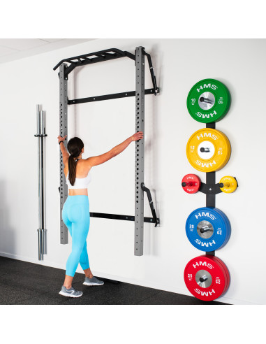WALL RACK FÜR HEIMTRAINING SILVER HMS