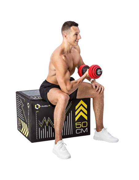 SET KURZHANTELN MIT GUMMIBESCHICHTUNG 30KG HMS