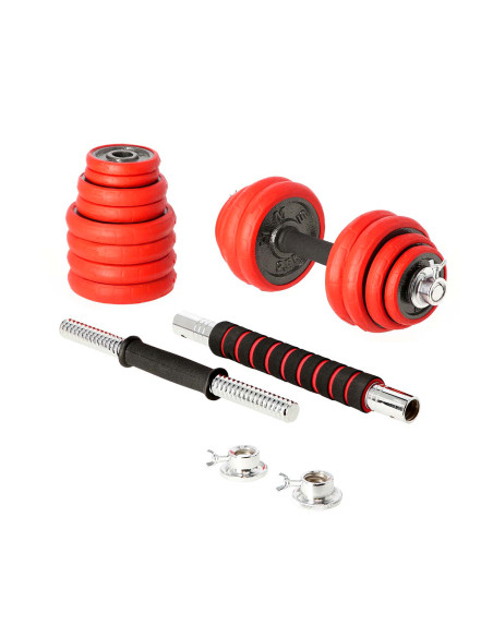 SET KURZHANTELN MIT GUMMIBESCHICHTUNG 30KG HMS