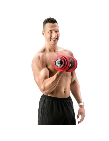 SET KURZHANTELN MIT GUMMIBESCHICHTUNG 30KG HMS