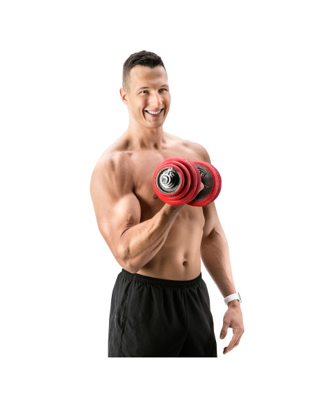 SET KURZHANTELN MIT GUMMIBESCHICHTUNG 30KG HMS