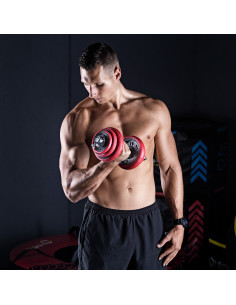 SET KURZHANTELN MIT GUMMIBESCHICHTUNG 20KG HMS 2