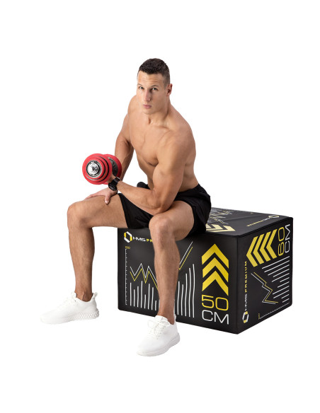 SET KURZHANTELN MIT GUMMIBESCHICHTUNG 20KG HMS