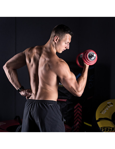 SET KURZHANTELN MIT GUMMIBESCHICHTUNG 20KG HMS