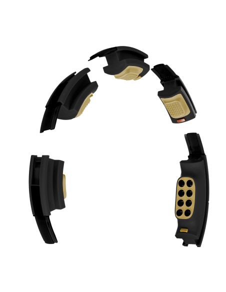 NEW HULA HOOP SCHWARZ/GOLD MIT MAGNETEN, GEWICHT UND ZÄHLER HMS