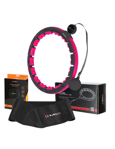 HOOP MAGNETISCH BLACK/PINK HHM16 MIT ZÄHLER HMS + SCHLANKGÜRTEL BR163 SCHWARZ