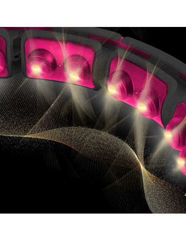 HOOP MAGNETISCH BLACK/PINK HHM16 MIT ZÄHLER HMS + SCHLANKGÜRTEL BR163 SCHWARZ