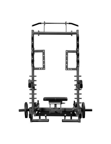 MULTIFUNKTIONS-POWER-RACK MIT PLATFORM FÜR HIP THRUST UND GEWICHTHEBEN COMMERCIAL HMS