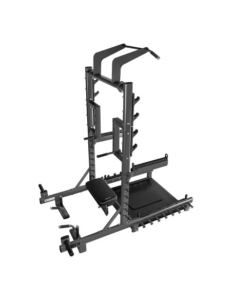 MULTIFUNKTIONS-POWER-RACK MIT PLATFORM FÜR HIP THRUST UND GEWICHTHEBEN COMMERCIAL HMS