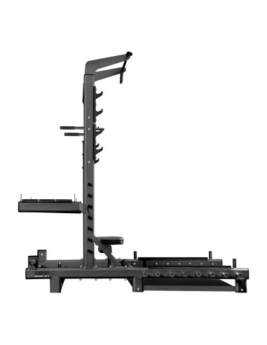 MULTIFUNKTIONS-POWER-RACK MIT PLATFORM FÜR HIP THRUST UND GEWICHTHEBEN COMMERCIAL HMS