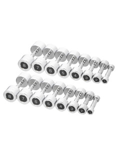 HANTELN CHD 2 X 1–8 KG (72 KG) + STÄNDER STR36 HMS