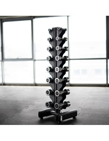 HANTELN CHD 2 X 1–8 KG (72 KG) + STÄNDER STR36 HMS