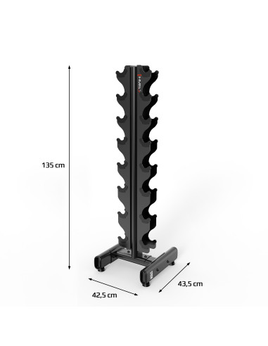 HANTELN CHD 2 X 1–8 KG (72 KG) + STÄNDER STR36 HMS