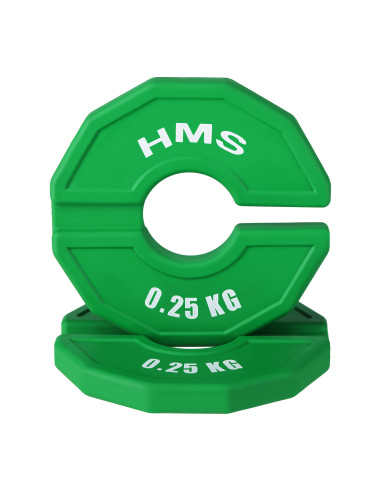 (2 X 0,25 KG) KLEMMGEWICHT FÜR KRAFT- UND FITNESSGERÄTE 2 X 0,25 KG HMS
