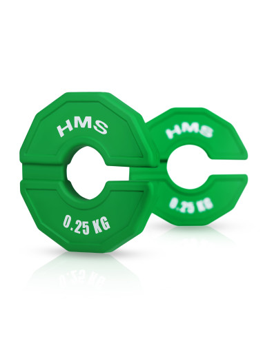 (2 X 0,25 KG) KLEMMGEWICHT FÜR KRAFT- UND FITNESSGERÄTE 2 X 0,25 KG HMS