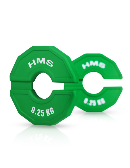 (2 X 0,25 KG) KLEMMGEWICHT FÜR KRAFT- UND FITNESSGERÄTE 2 X 0,25 KG HMS