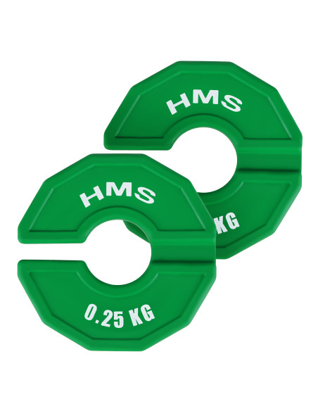 (2 X 0,25 KG) KLEMMGEWICHT FÜR KRAFT- UND FITNESSGERÄTE 2 X 0,25 KG HMS