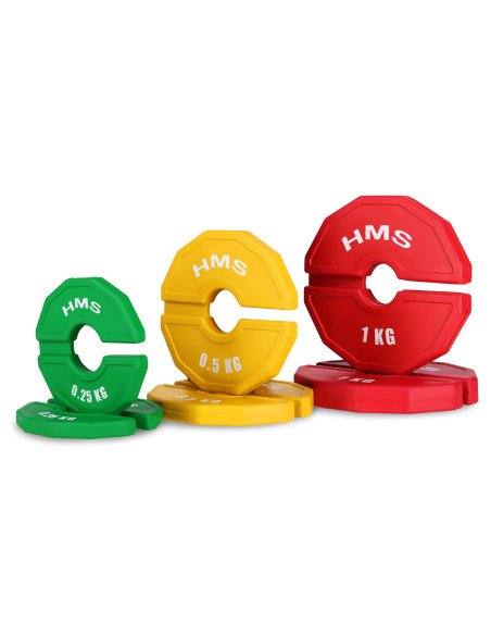 (2 X 0,25 KG) KLEMMGEWICHT FÜR KRAFT- UND FITNESSGERÄTE 2 X 0,25 KG HMS