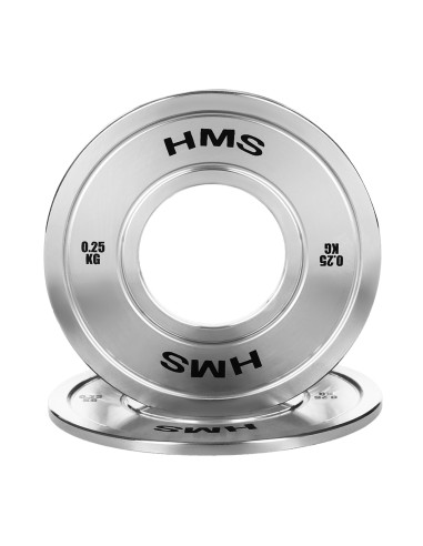 KALIBRIERTE OLYMPISCHE STAHLGEWICHTSSCHEIBE 0,25 KG HMS