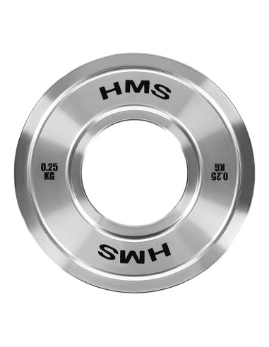 KALIBRIERTE OLYMPISCHE STAHLGEWICHTSSCHEIBE 0,25 KG HMS