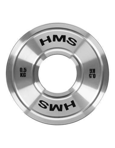 KALIBRIERTE OLYMPISCHE STAHLGEWICHTSSCHEIBE 0,5 KG HMS