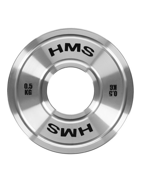 KALIBRIERTE OLYMPISCHE STAHLGEWICHTSSCHEIBE 0,5 KG HMS