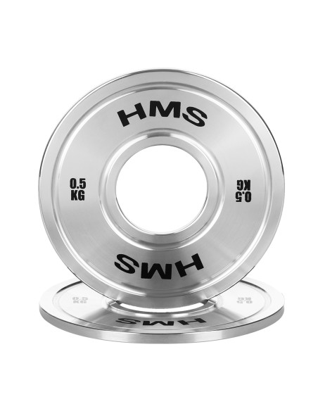 KALIBRIERTE OLYMPISCHE STAHLGEWICHTSSCHEIBE 0,5 KG HMS