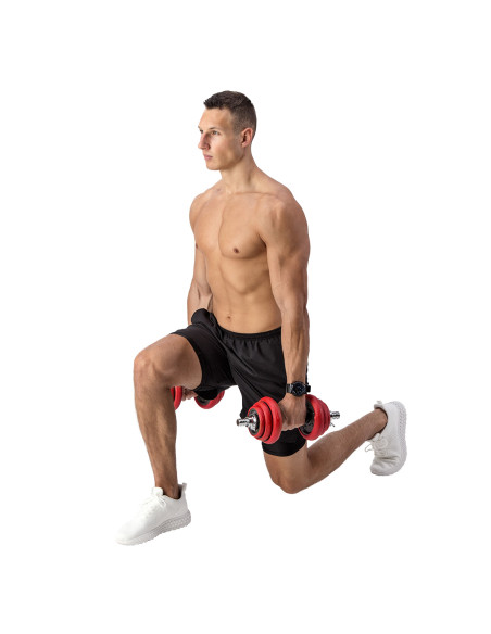 SET KURZHANTELN MIT GUMMIBESCHICHTUNG 20KG HMS