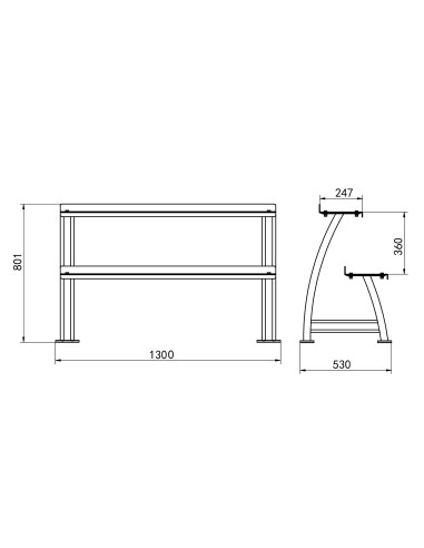 ZWEISTUFIGER KETTLEBELL-STÄNDER COMMERCIAL HMS