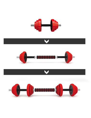 SET KURZHANTELN MIT GUMMIBESCHICHTUNG 20KG HMS