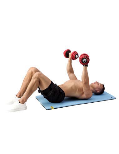 SET KURZHANTELN MIT GUMMIBESCHICHTUNG 20KG HMS