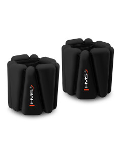 SCHWARZE SILIKON-GEWICHTSMANSCHETTEN FÜR KNÖCHEL UND HANDGELENKE HMS