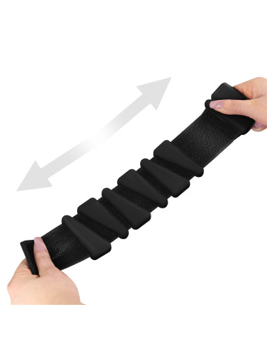 SCHWARZE SILIKON-GEWICHTSMANSCHETTEN FÜR KNÖCHEL UND HANDGELENKE HMS