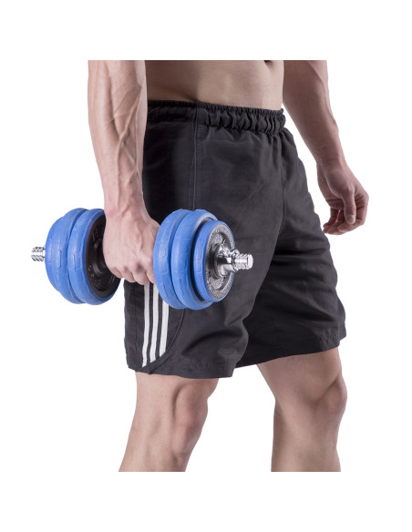 BAR KURZHANTELN-LANGHANTEL MIT GUMMIBEDECKUNG 30KG HMS